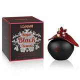 Lomani Royal Black Flowers